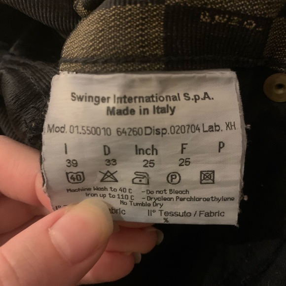 MONOGRAM CHECKERED VINTAGE FENDI JEANS - Picture 4 of 4